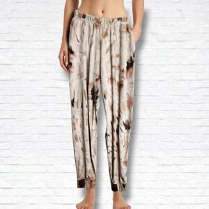 AFRM Tazo Tie Dye Print Velour Pull On Joggers Size S
